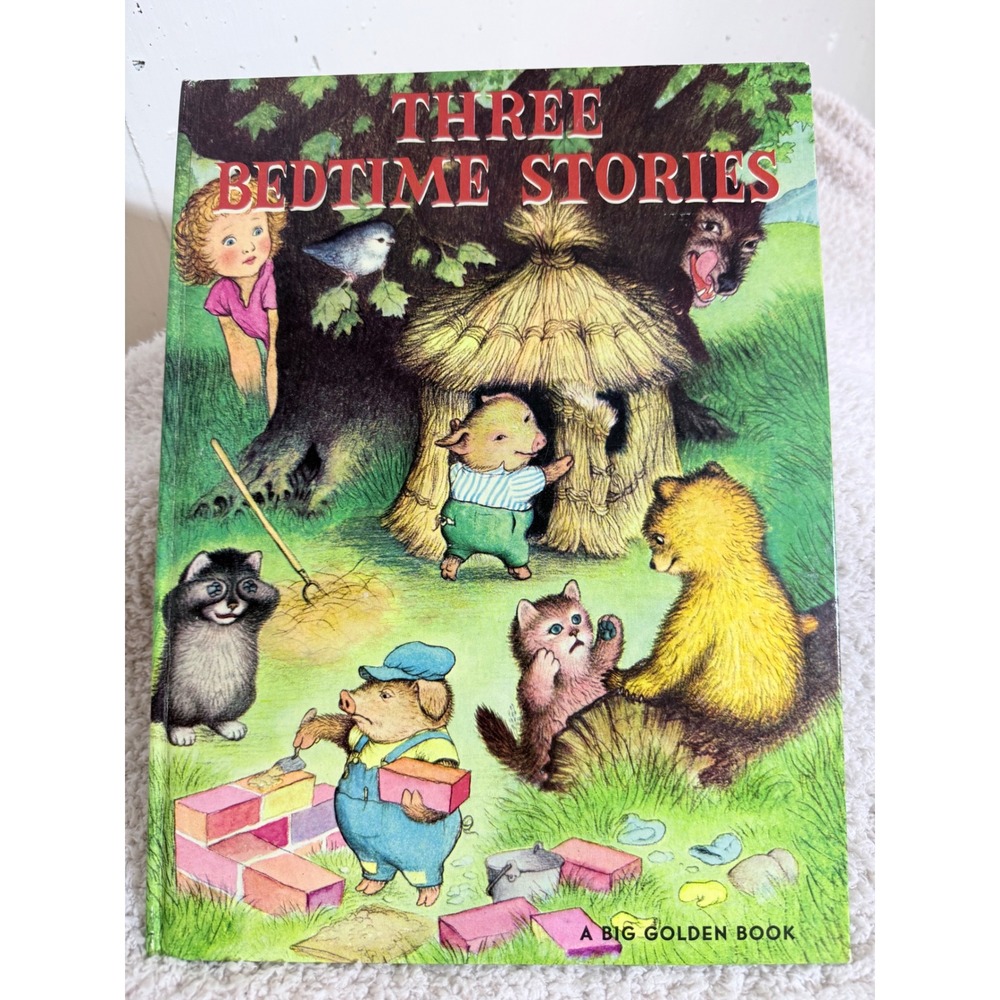 Three Bedtime Stories A Big Golden Book 1970 Garth Williams Hardcover Vintage